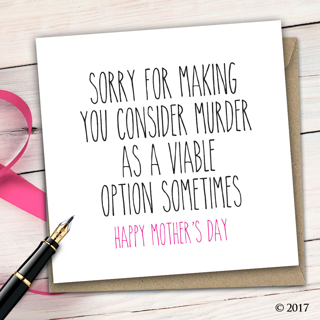 Rude Mothers Day Card M18