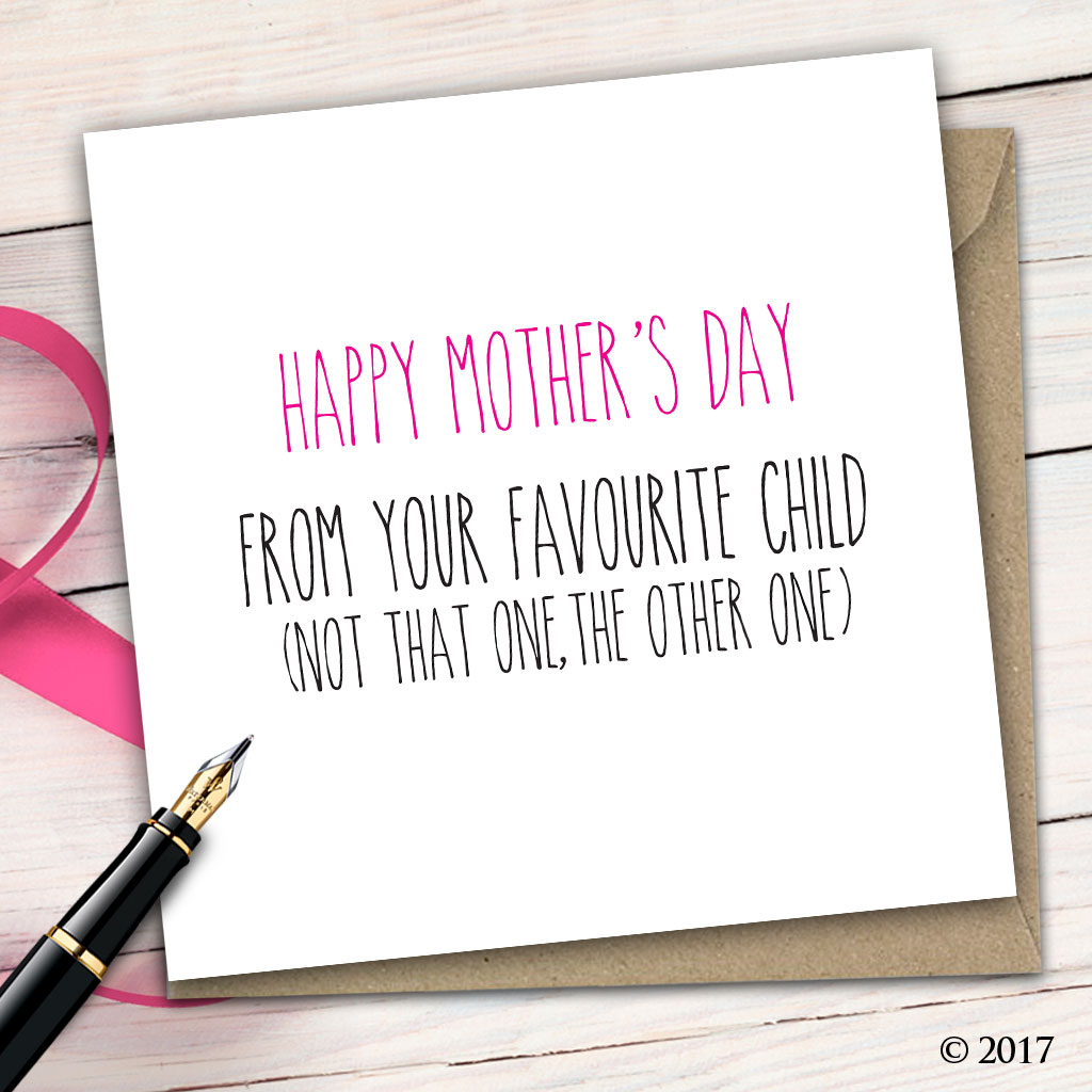 Rude Mothers Day Card M26